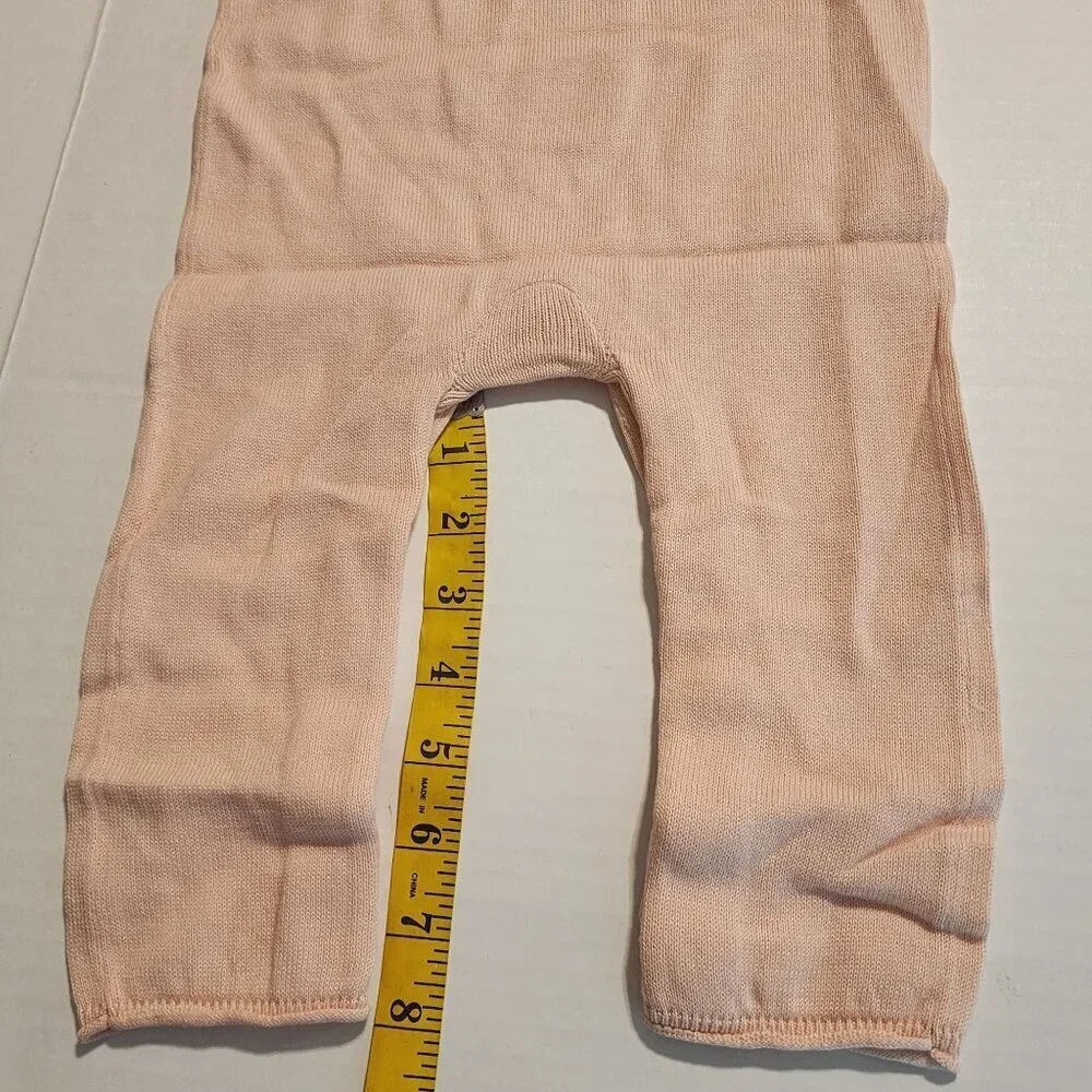 New Baby Gap Peach & Red Knit Romper Cutie 12-18 Months 100% Cotton